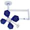 White OT Surgical Lamp with Two Domes and Axial Movement for Operation Theater Manufacturers, Suppliers, Exporters in Mira Bhayandar